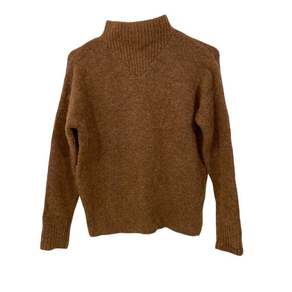 Madewell Sweaters - NWT Madewell Women's XXS  Dillon Mockneck Alpaca Blend Sweater Brown NC649 NEW